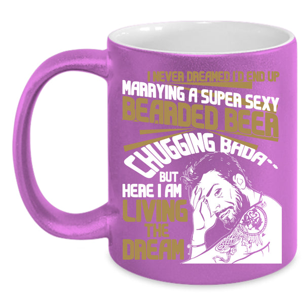 I'd End Up Marrying A Bearded Beer Coffee Mug, Cool Just Married Coffee Cup