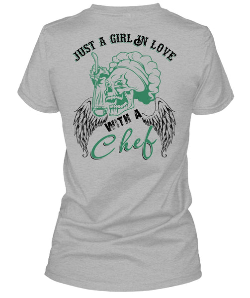 Just A Girl In Love With A Chef T Shirt, I Love Cooking T Shirt