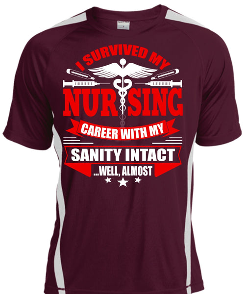 I Survived My Nursing T Shirt, Being A Nurse T Shirt, Cool Shirt