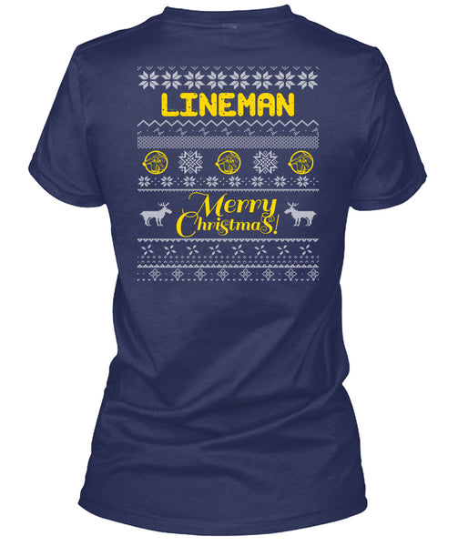 Lineman Merry Christmas T Shirt, Being A Lineman T Shirt