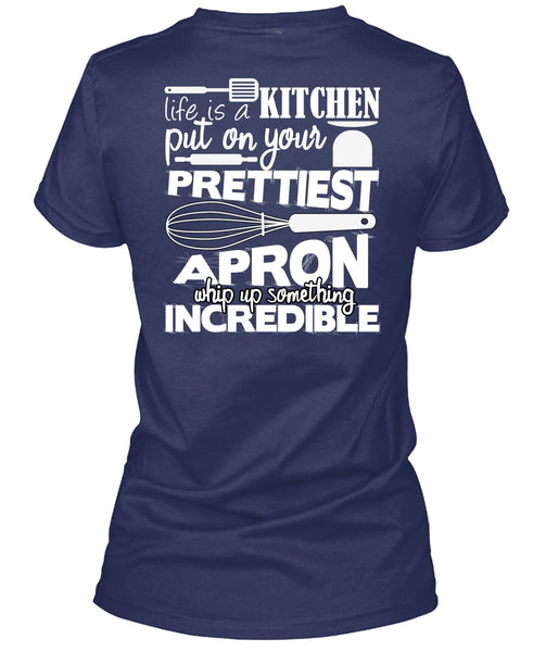 Life Is A Kitchen T Shirt, I Love Cooking T Shirt