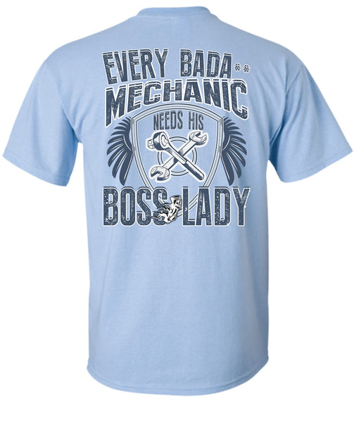 Mechanic Needs His Boss Lady T Shirt, I Love Mechanic T Shirt