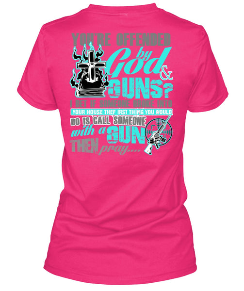 God And Guns T Shirt, I Love Gun T Shirt