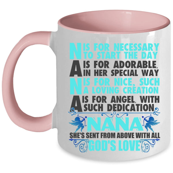 She's Send From Above With All God's Love Coffee Mug, Nana Accent Mug