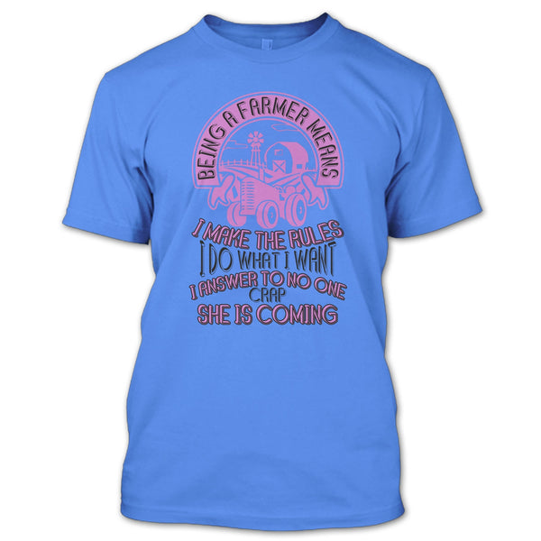 Being A Farmer T Shirt, Gift For Farmer T Shirt