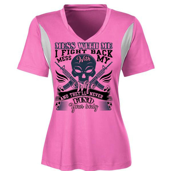 I Fight Back Mess With My Wife T Shirt, I Love Wife T Shirt