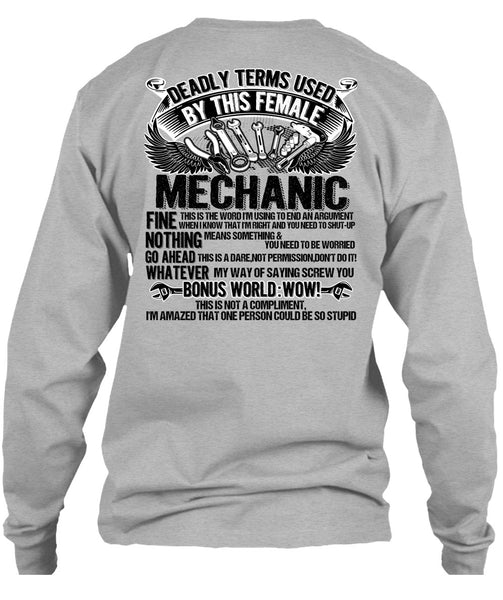 This Female Mechanic T Shirt, I Love Mechanic T Shirt
