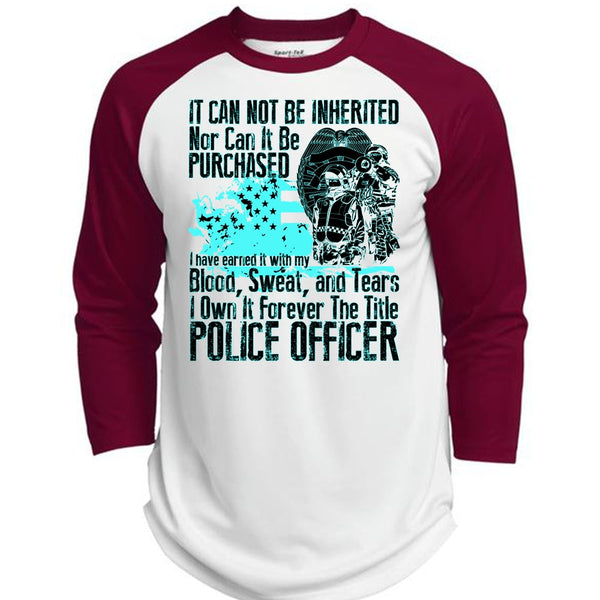 It Forever The Title Police Officer T Shirt, I Love Police T Shirt, Awesome T-Shirts  (Polyester Game Baseball Jersey)