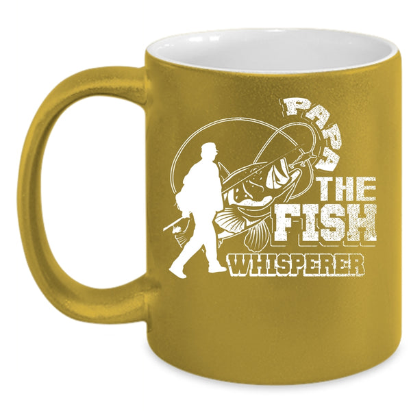 Papa Coffee Mug, Cool Fishing Dad Coffee Cup