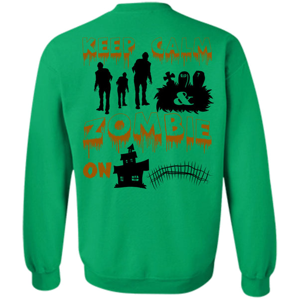 Wait For Halloween T Shirt, Keep Calm Zombie On Sweatshirt