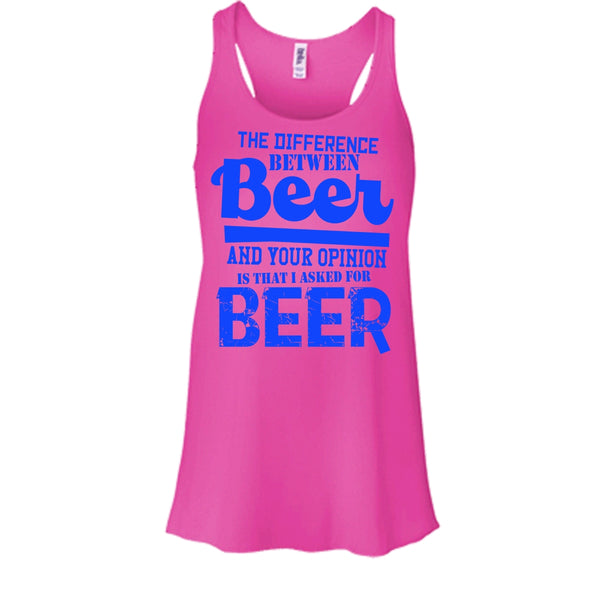 The Difference Between Beer T Shirt, Coolest Beer Drinker Tank Top