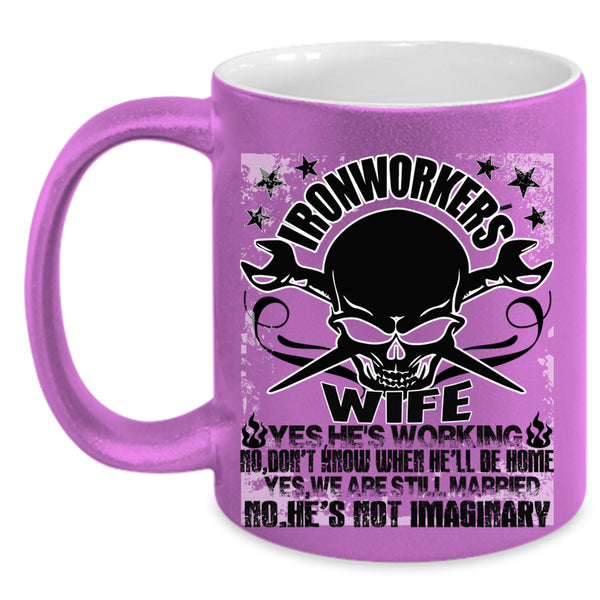 Beautiful Wife Coffee Mug, Ironworker's Wife Accent Mug