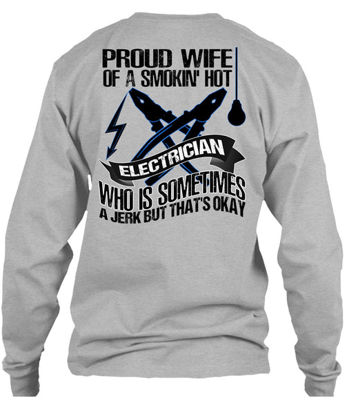 Proud Wife T Shirt, I Love Electrician T Shirt