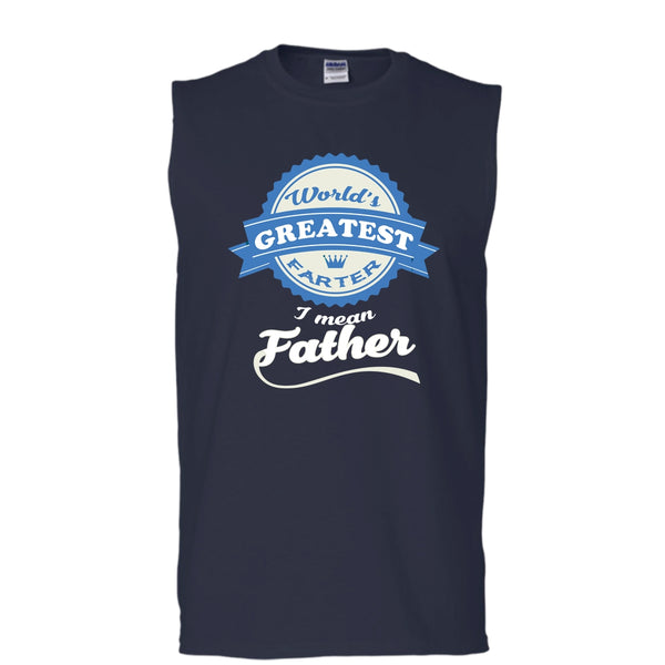 World's Greatest Father Shirt, Father's Day Shirt (Men's Cotton Sleeveless)