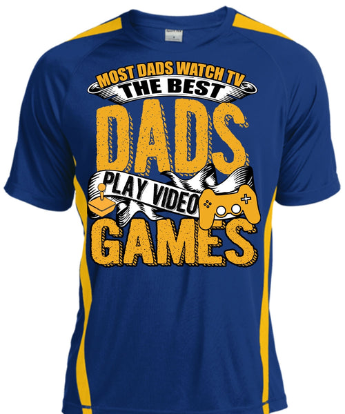 Most Dads Watch TV T Shirt, Play Video Games T Shirt, Cool Shirt