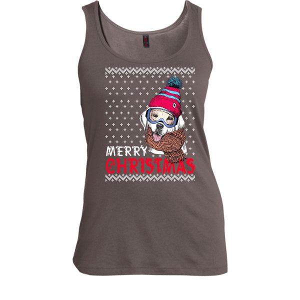 Dog Merry Christmas T Shirt, Coolest Dog Lover Tank Top