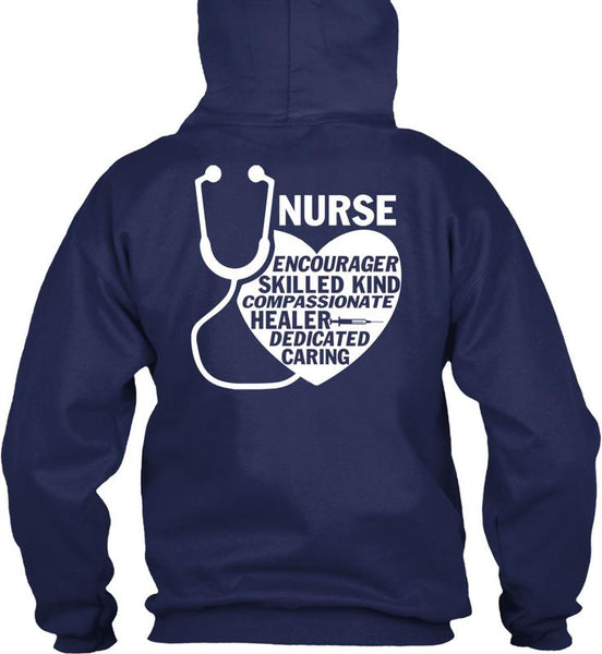 Nurse Encourager Skilled Kind T Shirt, Healer Dedicated Caring T Shirt