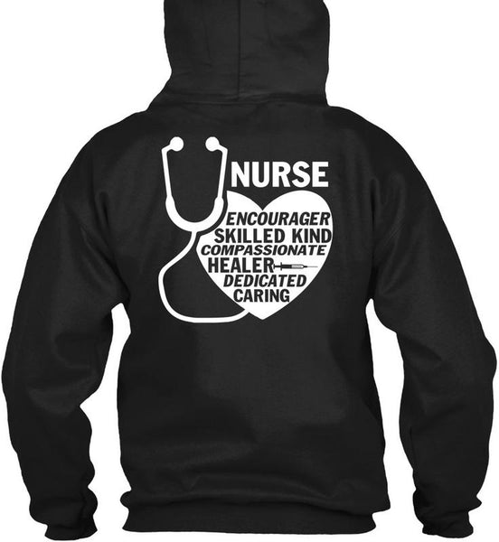 Nurse Encourager Skilled Kind T Shirt, Healer Dedicated Caring T Shirt
