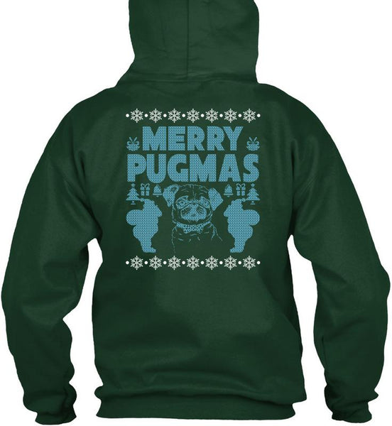Merry Pugmas T Shirt, I Love Christmas T Shirt