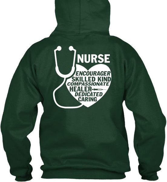 Nurse Encourager Skilled Kind T Shirt, Healer Dedicated Caring T Shirt