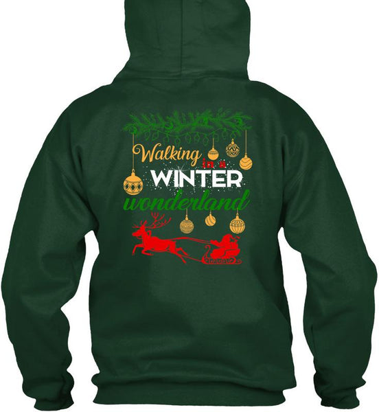 Walking Winter Wonderland T Shirt, I Love Christmas T Shirt