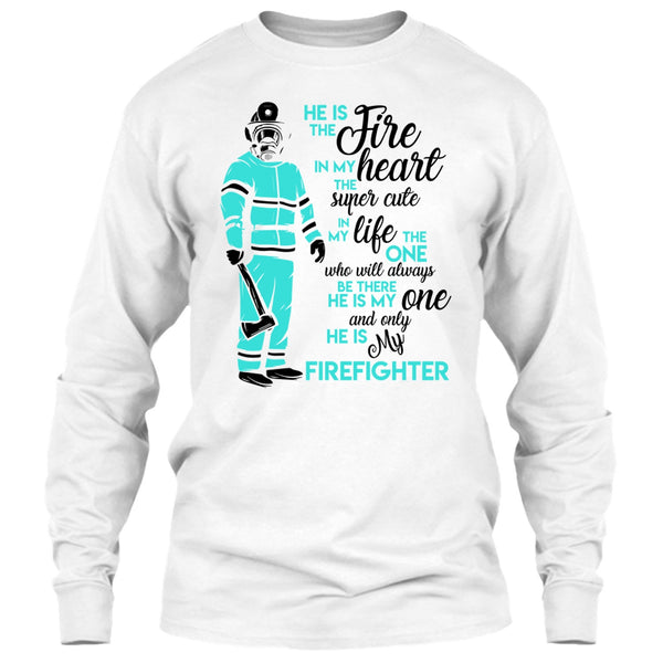 My Man Risk His Life To Save Strangers T Shirt, Gift For Firefighter T Shirt