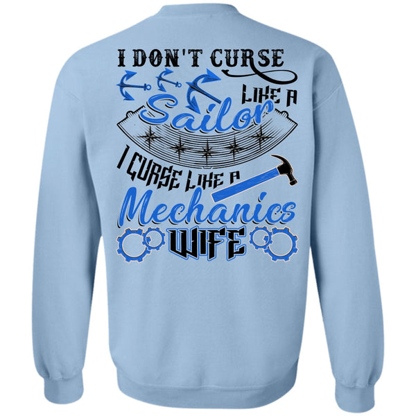 I Love Wife T Shirt, I Don't Curse Like A Sailor Sweatshirt
