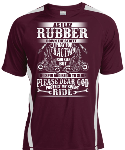 God Protect My Sweet Ride T Shirt, I Lay Rubber T Shirt, Cool Shirt