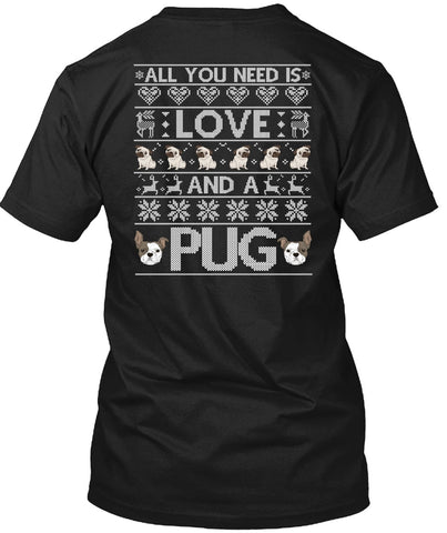 A black t-shirt with the shopify logo
