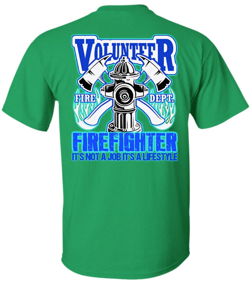 Volunteer Firefighter T Shirt, I Love Firefighter T Shirt