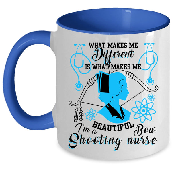 Awesome Nurses Coffee Mug, I'm A Bow Shooting Nurse Accent Mug