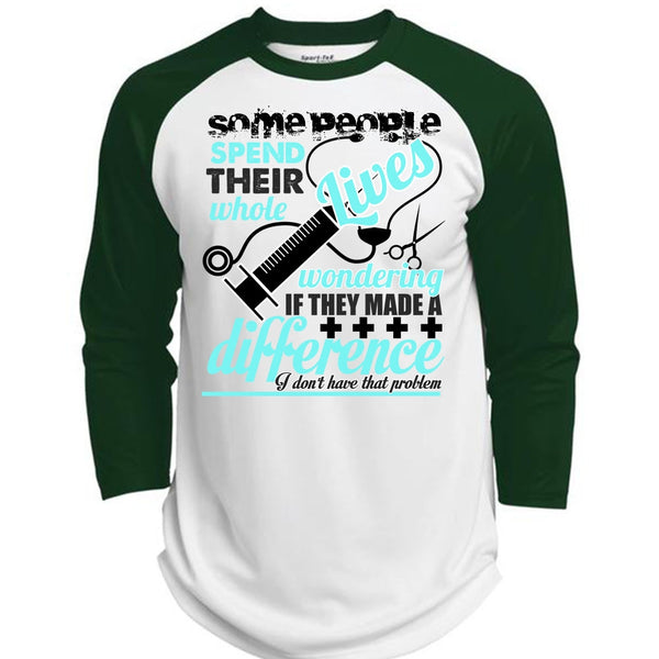 They Made A Difference T Shirt, I Love Nursing T Shirt, Awesome T-Shirts  (Polyester Game Baseball Jersey)