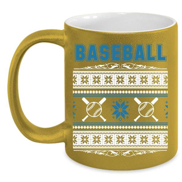 Baseball Coffee Mug, Christmas Humor  Coffee Cup