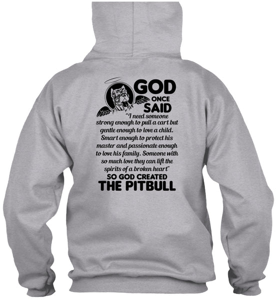 God Created The Pit Bull T Shirt, I Love Dog T Shirt