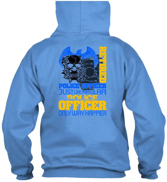 Retired Police Officer T Shirt, I Love Police T Shirt