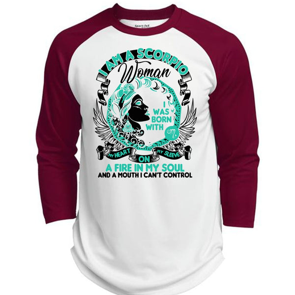 I Am A Scorpio Woman T Shirt, I Love Scorpio T Shirt, Awesome T-Shirts  (Polyester Game Baseball Jersey)