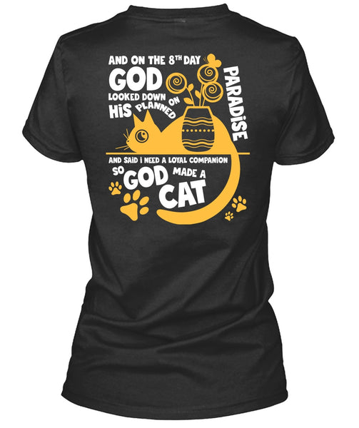 God Made A Cat T Shirt, His Planned On Paradise T Shirt