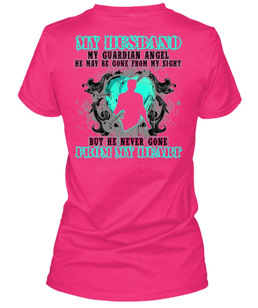 My Husband My Guardian Angel T Shirt, I Love Husband T Shirt