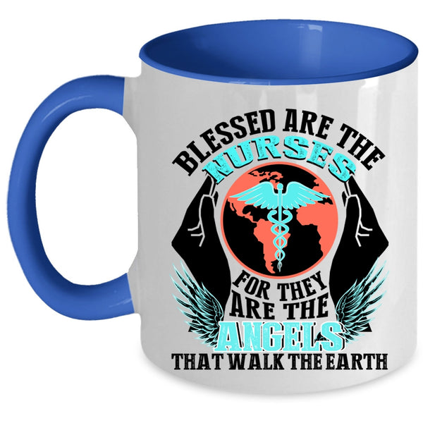 They Are The Angels Coffee Mug, Blessed Are The Nurses Accent Mug