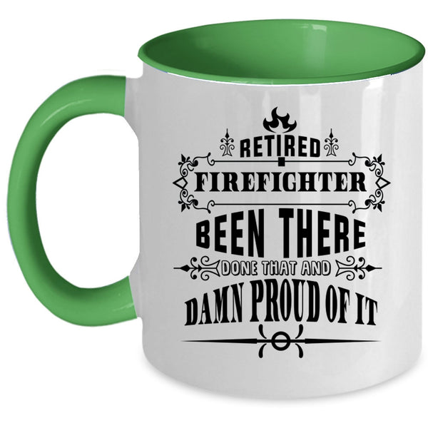 Awesome Firefighters Coffee Mug, Retired Firefighter Accent Mug