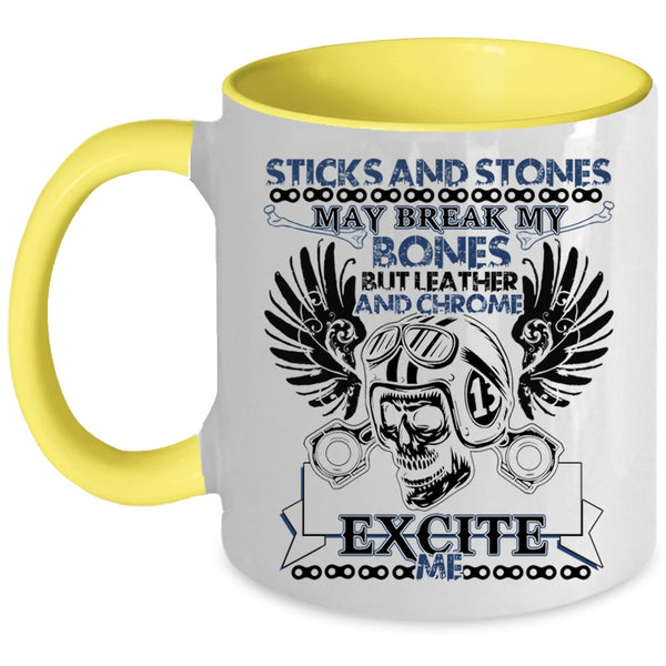 I Love Motorcycles Coffee Mug, Awesome Bikers Accent Mug