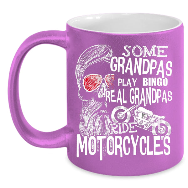 Real Grandpas Ride Motorcycles Coffee Mug, Awesome Grandpas Coffee Cup