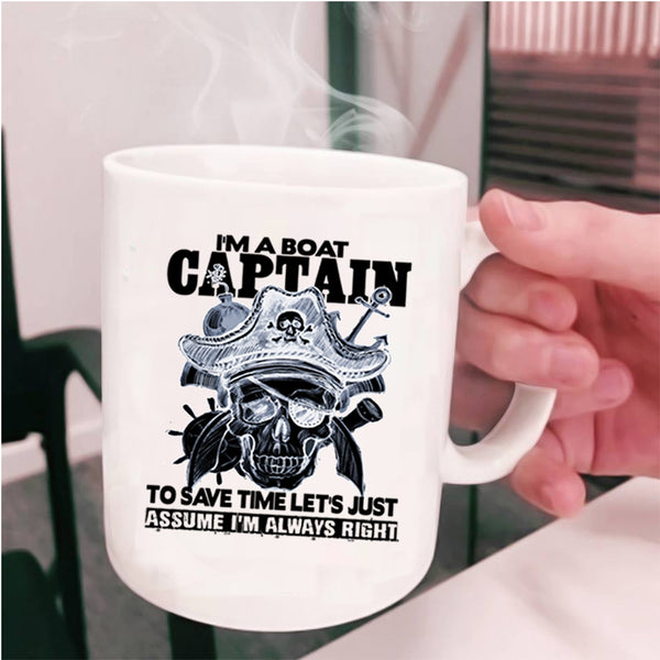 Cool Gift For Sailors Coffee Mug, I'm A Boat Captain Cup