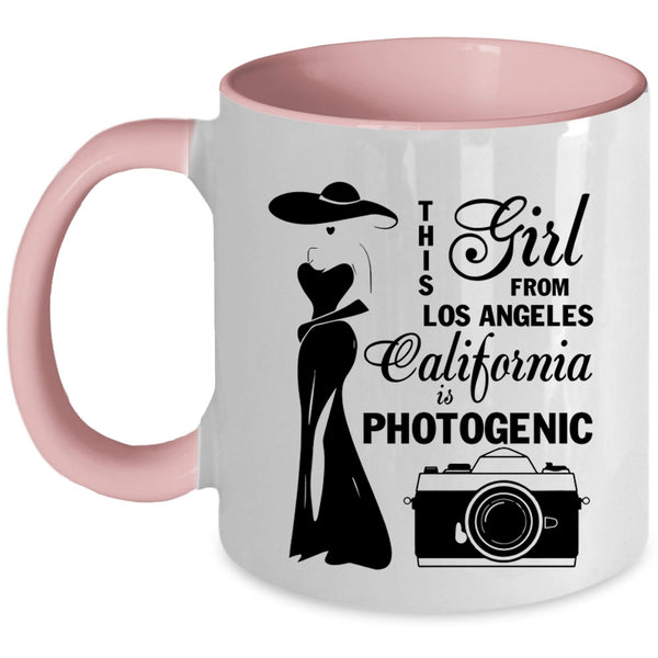 California Is Photogenic Coffee Mug, This Girl From Los Angeles Accent Mug