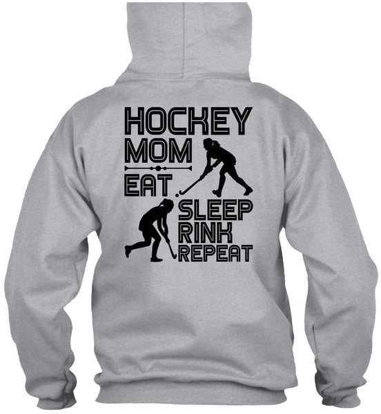Hockey Mom Eat Sleep Rink Repeat T Shirt, I Love Hockey T Shirt