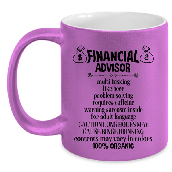 Funny Gift For Financial Advisor Coffee Mug, Financial Advisor Accent Mug