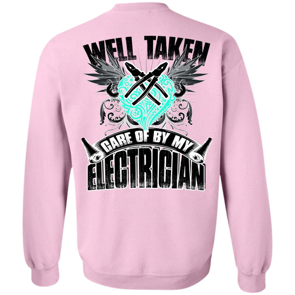 I Love Electrician T Shirt, Care Of By My Electrician Sweatshirt