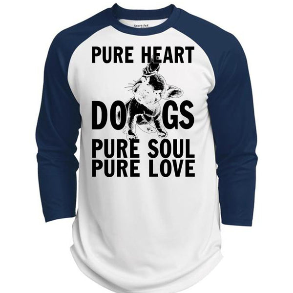 Pure Heart Dogs Pure Soul Pure Love T Shirt, I Love My Dog T Shirt, Awesome T-Shirts  (Polyester Game Baseball Jersey)