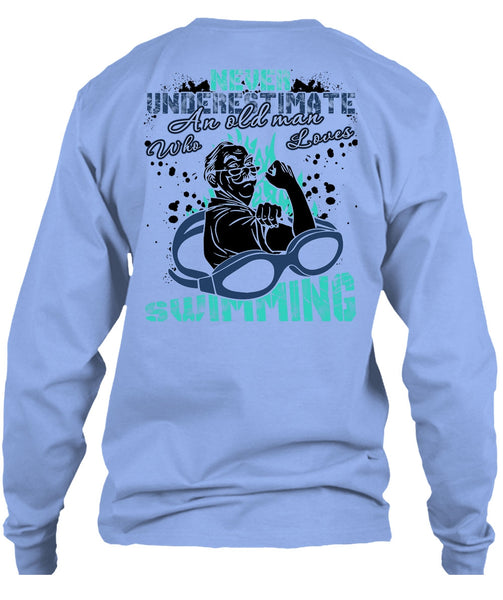 Old Man Who Loves Swimming T Shirt, I Love Swimming T Shirt