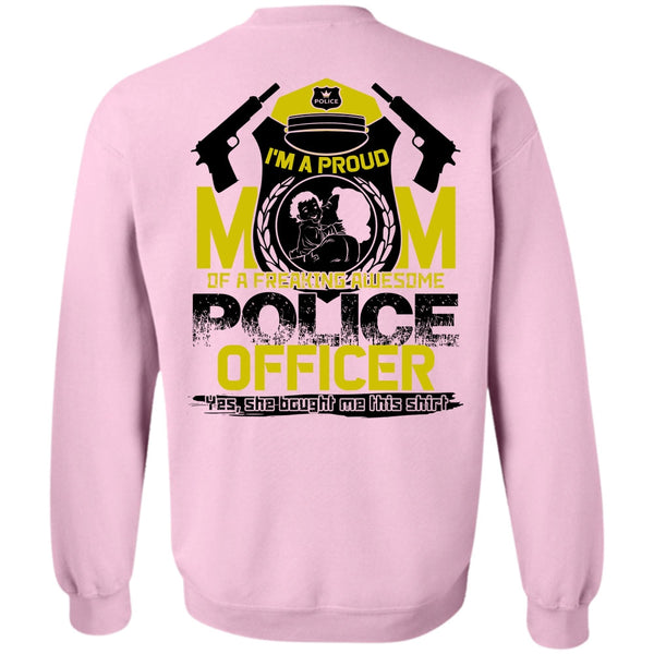 I Love Police T Shirt, I'm A Proud Mom Sweatshirt